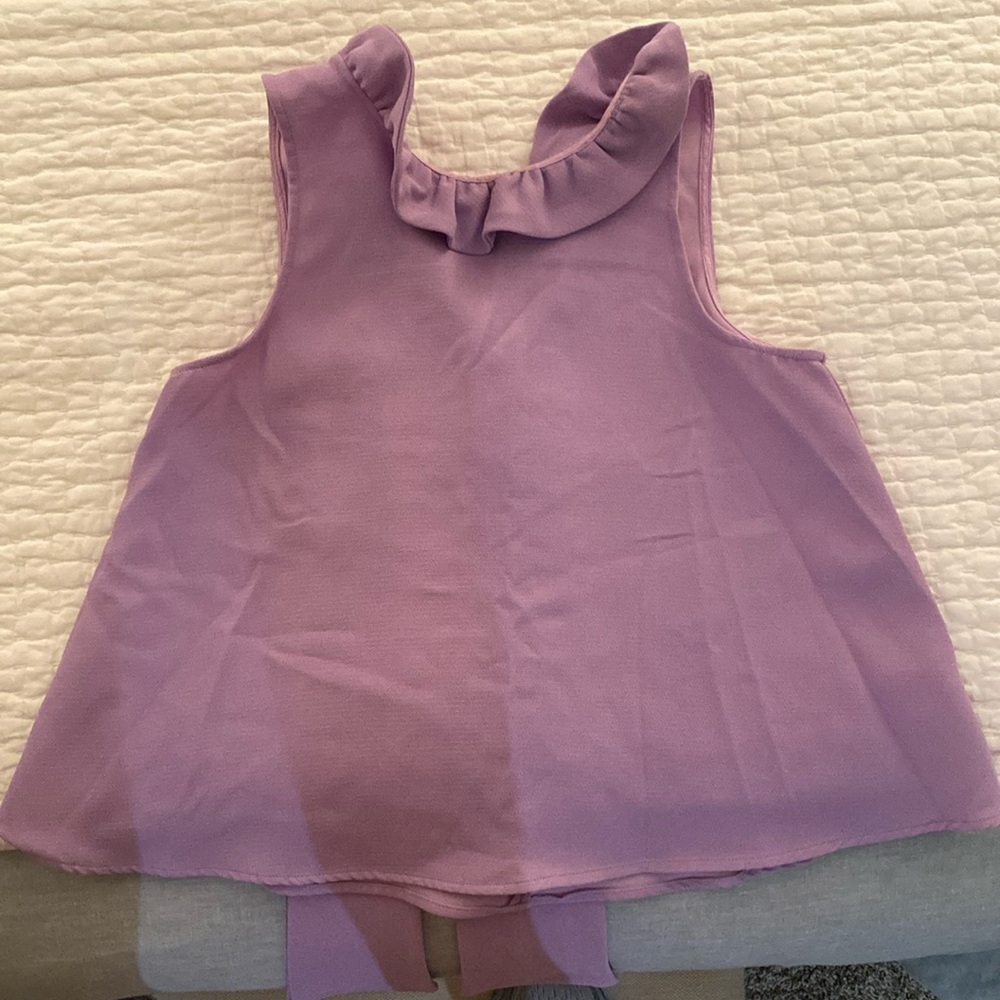 Do + Be lavender halter tie back top
